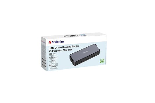 Verbatim USB-C Pro Docking Station 15 Port with SSD Slot CDS-15S – view 4
