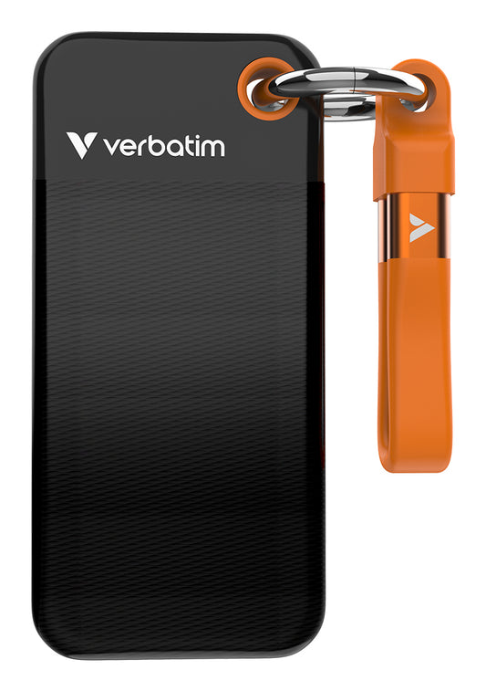 Verbatim Pocket SSD USB 3.2 Gen 2 1TB Black, Orange