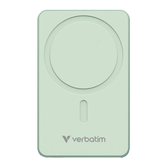 Verbatim Charge N Go Essentials Power Bank Magnetic Wireless 5000mAh Green – view 2