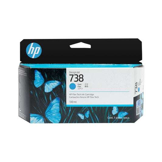 HP 738 130ml Original Cyan Designjet Cartridge