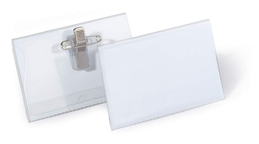 Durable Name Badge 54 X 90 MM With Combo Clip (Pack Of 50)