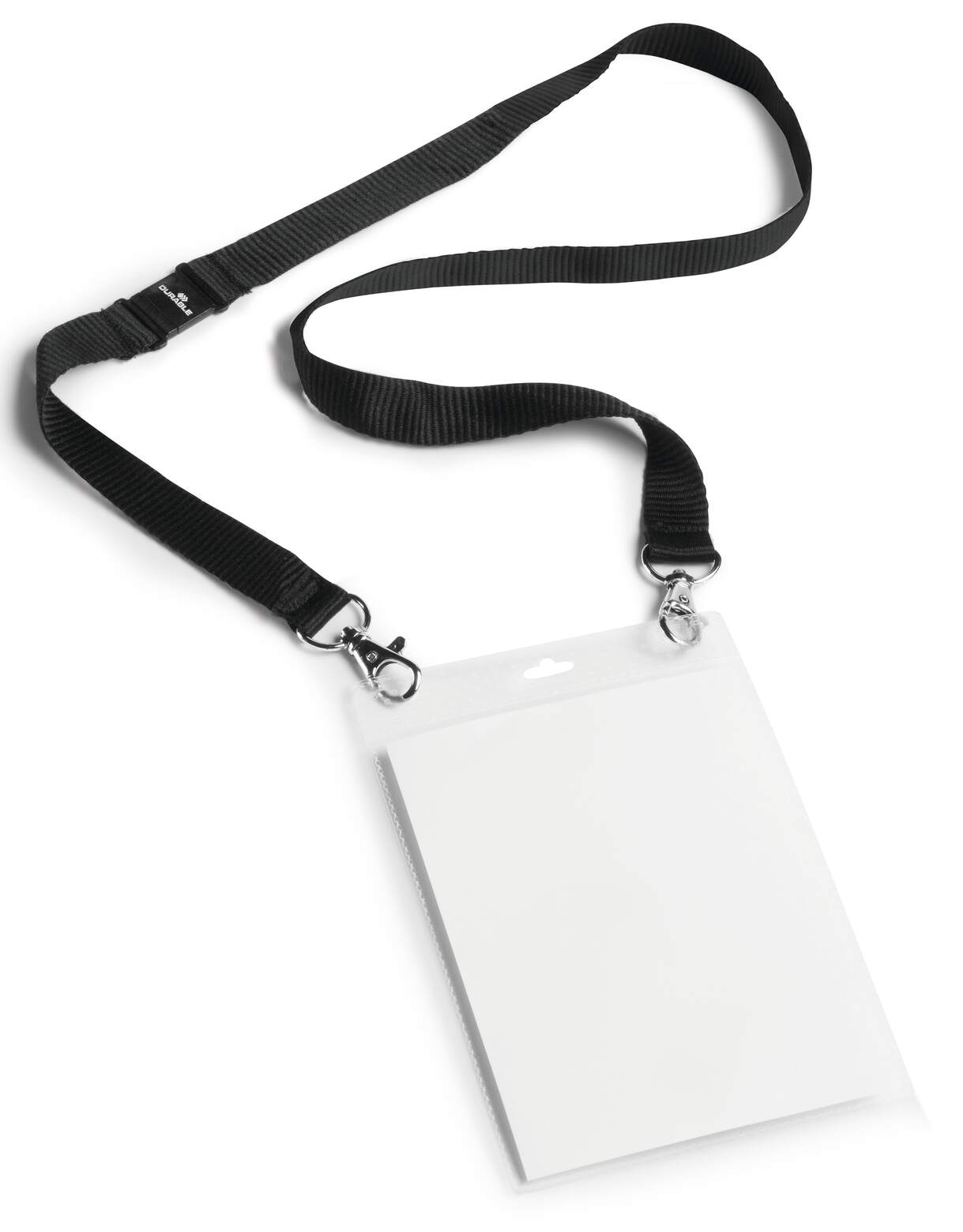 Durable Name Bagde A6 With Textile Lanyard Complete Kit (Pack Of 10)