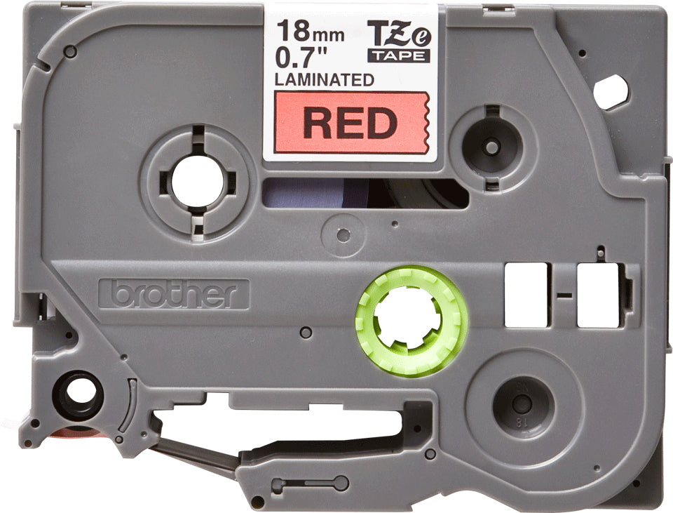 Brother Laminated Tape 8m x 18mm Black On Red – view 3