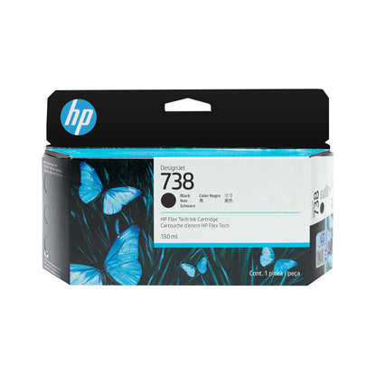 HP 738 130ml Original Black Designjet Cartridge