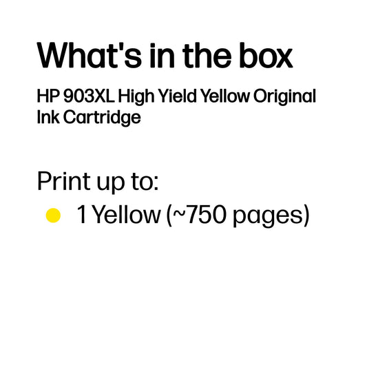 HP 903 High Yield Original Yellow Ink Cartridge – view 3