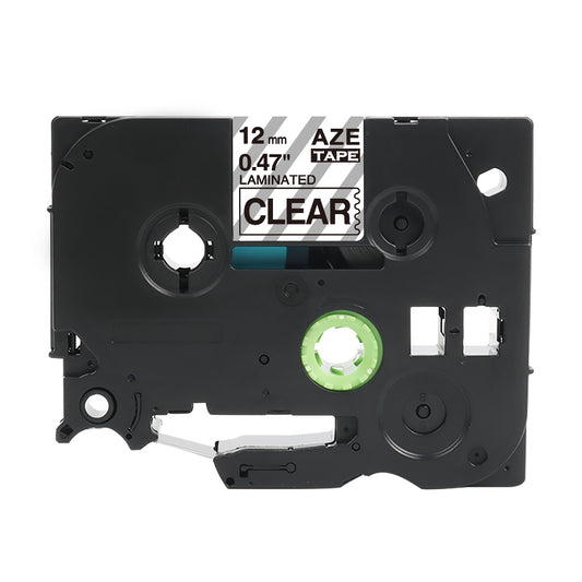 Compatible Brother Laminated Tape 12m X 8m Black On Clear