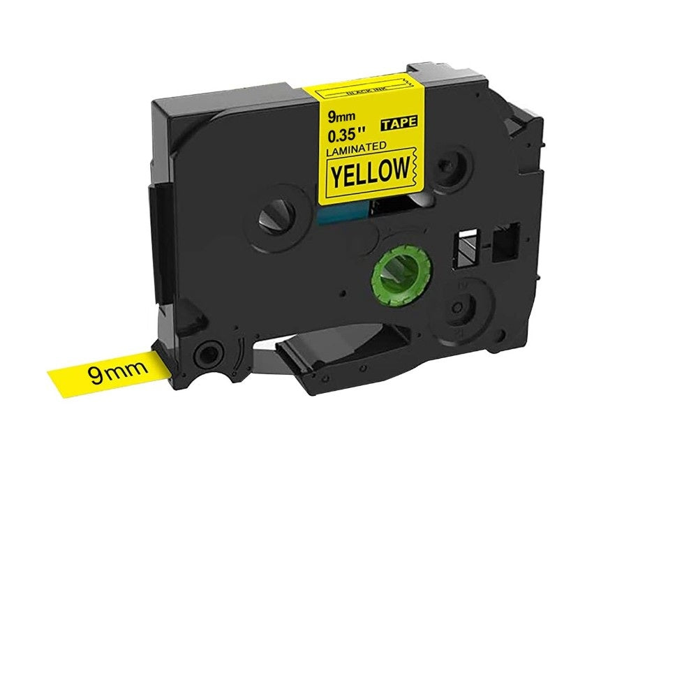 Compatible Brother Laminated Tape 9m X 8m Black On Yellow