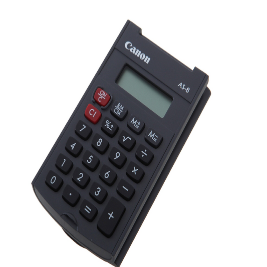 Canon As-8 Calc 8 Digit Pocket Calc
