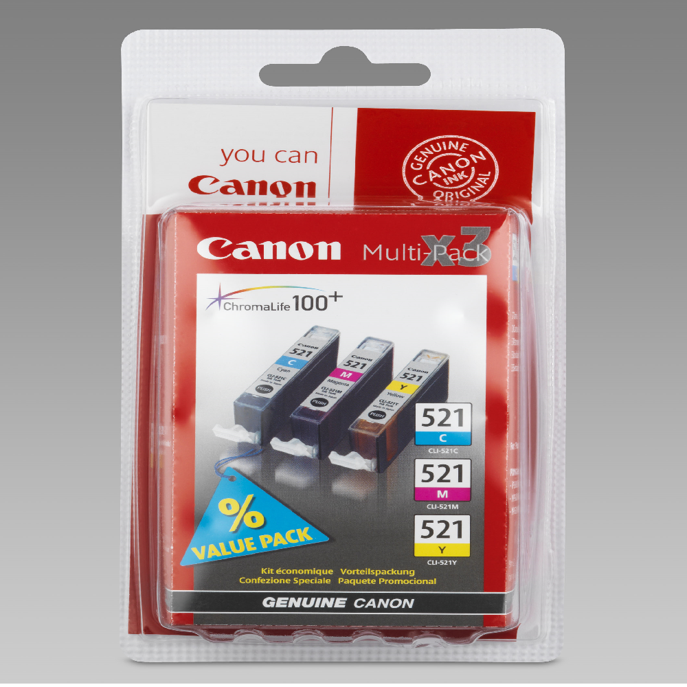 Canon Cli-521 Multi Pack C m y