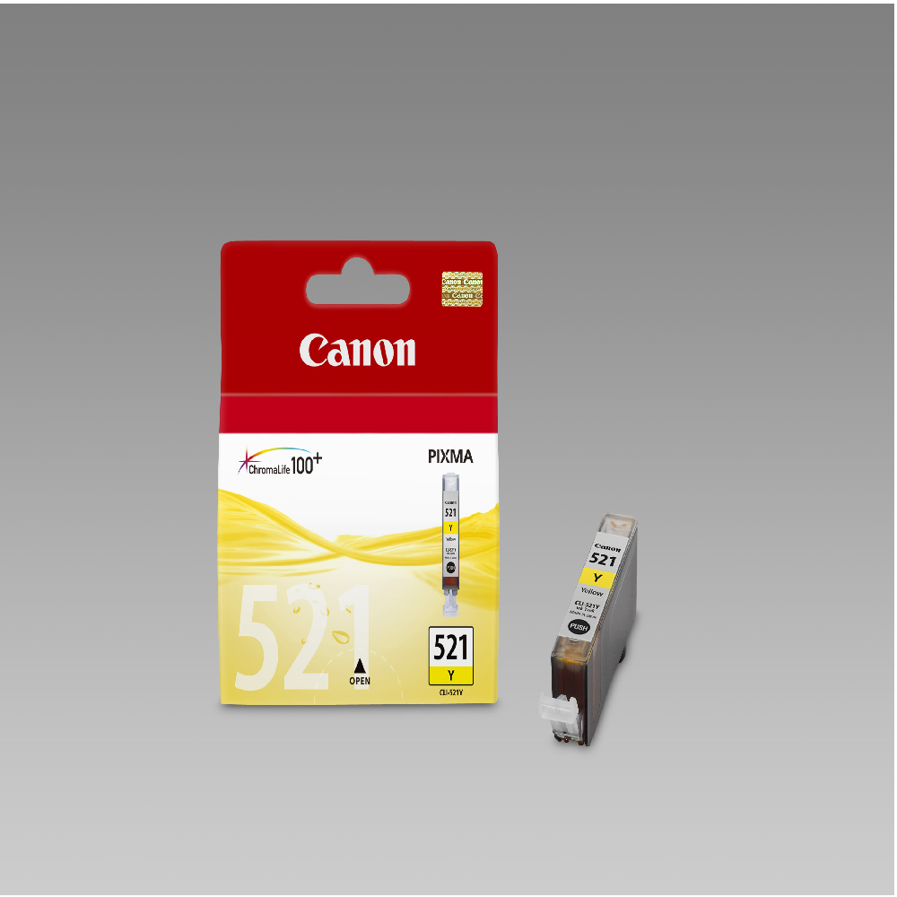 Canon Cli-521 Yellow Ink-ip3600 4600 mp540 620 630 980