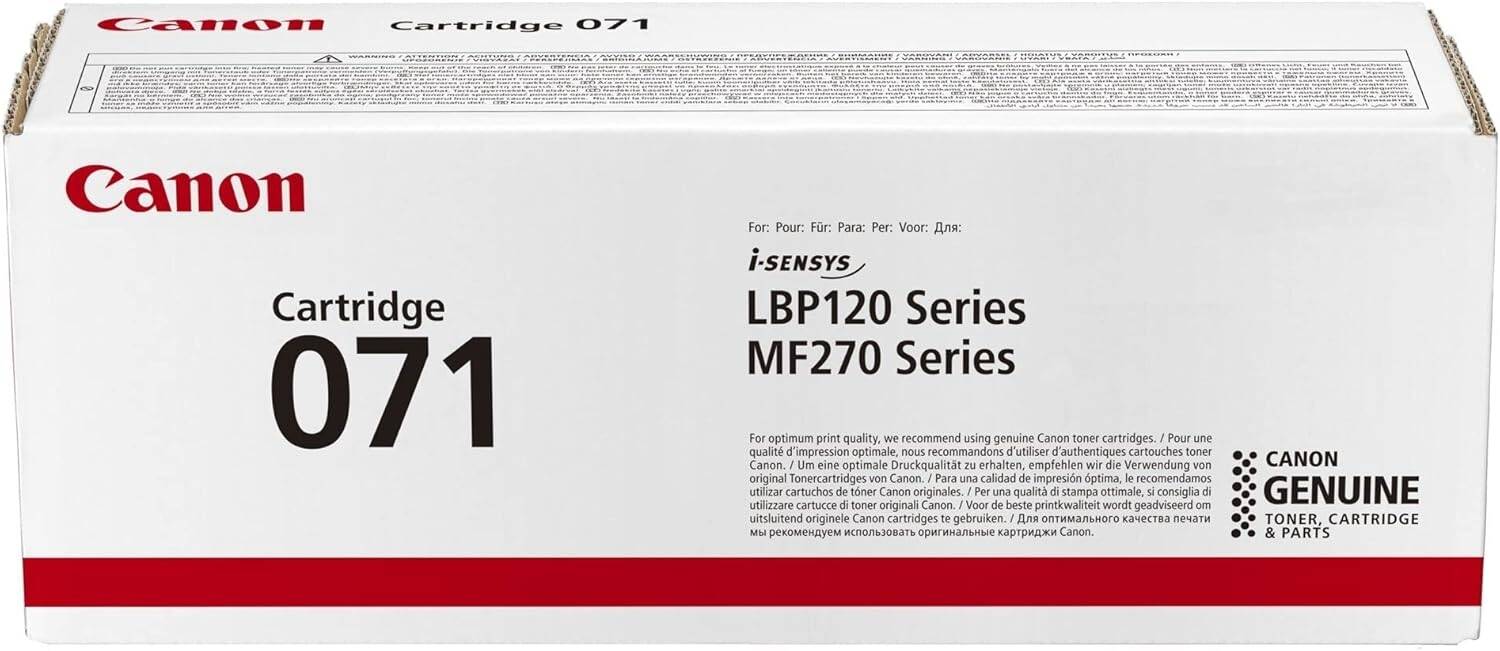 Canon Crg071 Black Toner Cartridge -1200 Page Yield