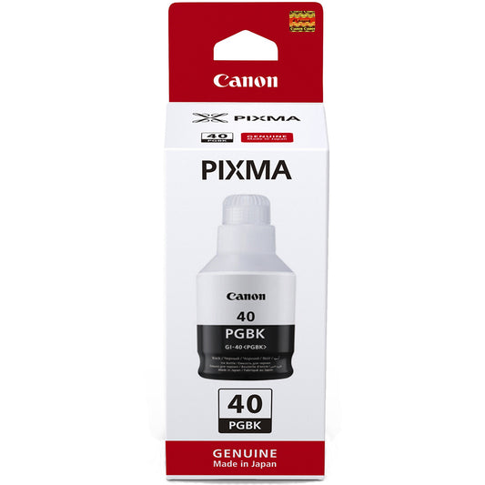 Canon Gi-40 Bk Black Bottle Gm2040 G5040 G6040 Yield 6000