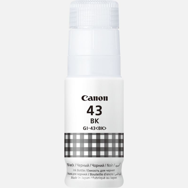 Canon Gi-43 Black Ink Bottle For G540 G640 - Yield Of 3 700 A4 Colour Or 3 800 4 X 6 Photos