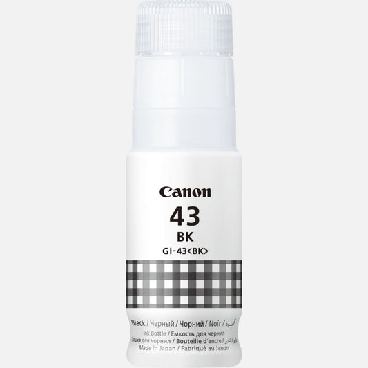 Canon Gi-43 Black Ink Bottle For G540 G640 - Yield Of 3 700 A4 Colour Or 3 800 4 X 6 Photos
