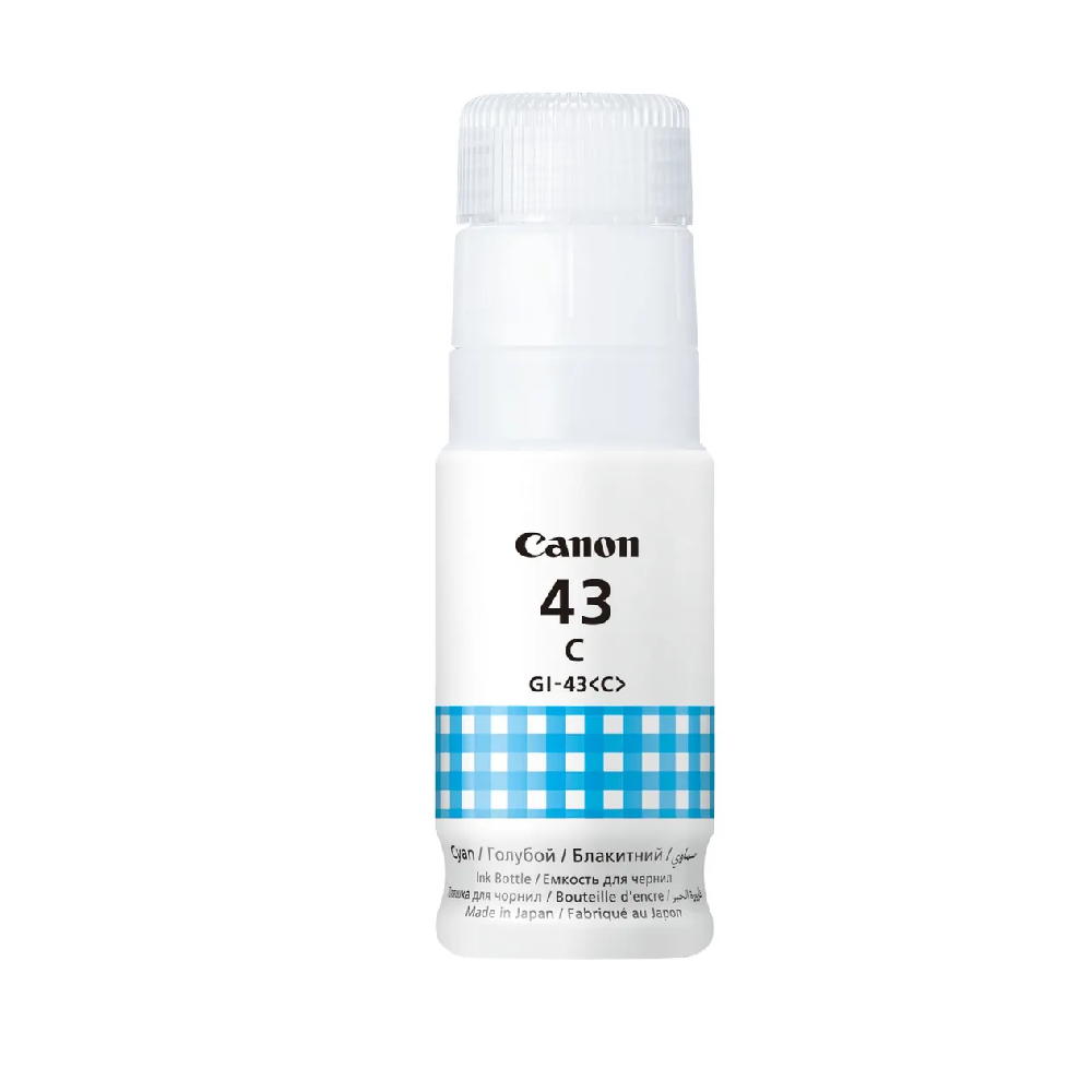 Canon Gi-43 Cyan Ink Bottle For G540 G640 - Yield Of 3 700 A4 Colour Or 3 800 4 X 6 Photos