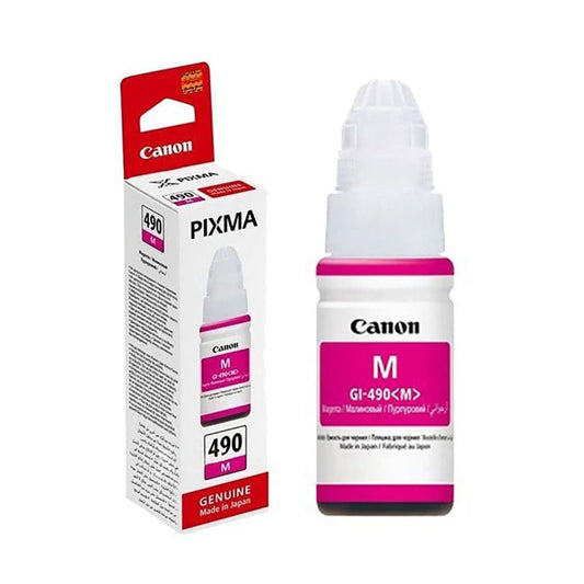 Canon Gi-490 Magenta Ink Bottle For G1400 G2400 G3400 ( 7000 Page Yield)