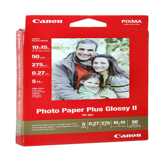 Canon Sg-201 4x 6 Semi Gloss Satin Finish Paper 260gsm (50