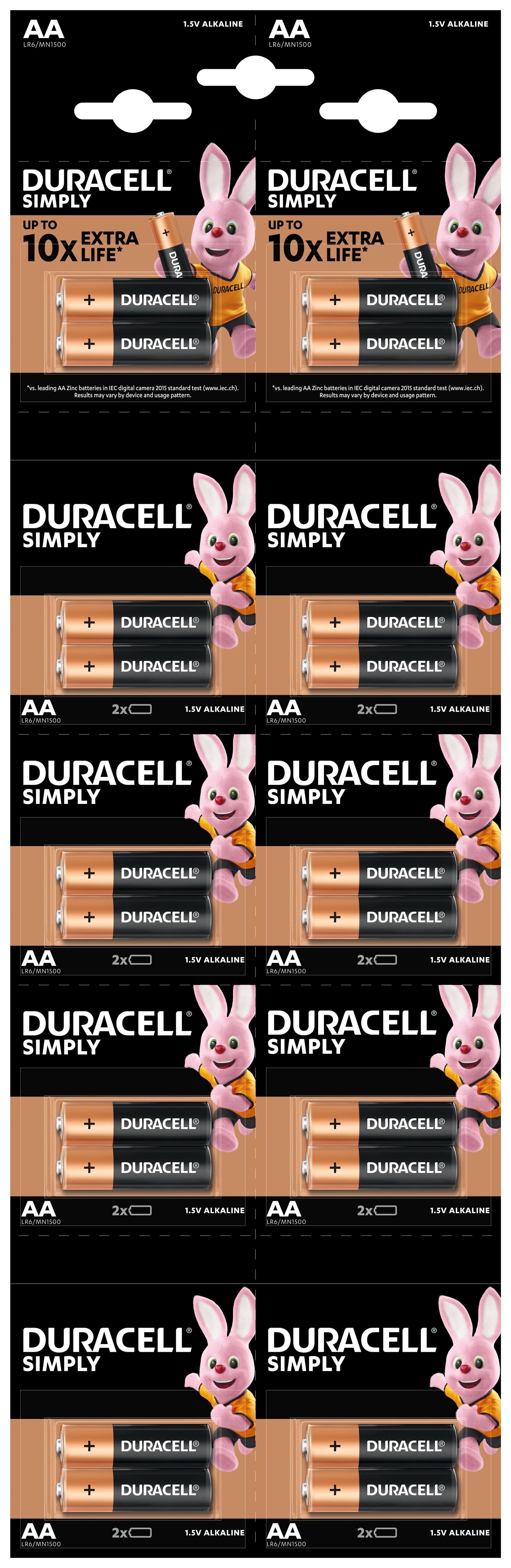 Duracell Simply AA 5s (20 Pack) LR6 MN1500