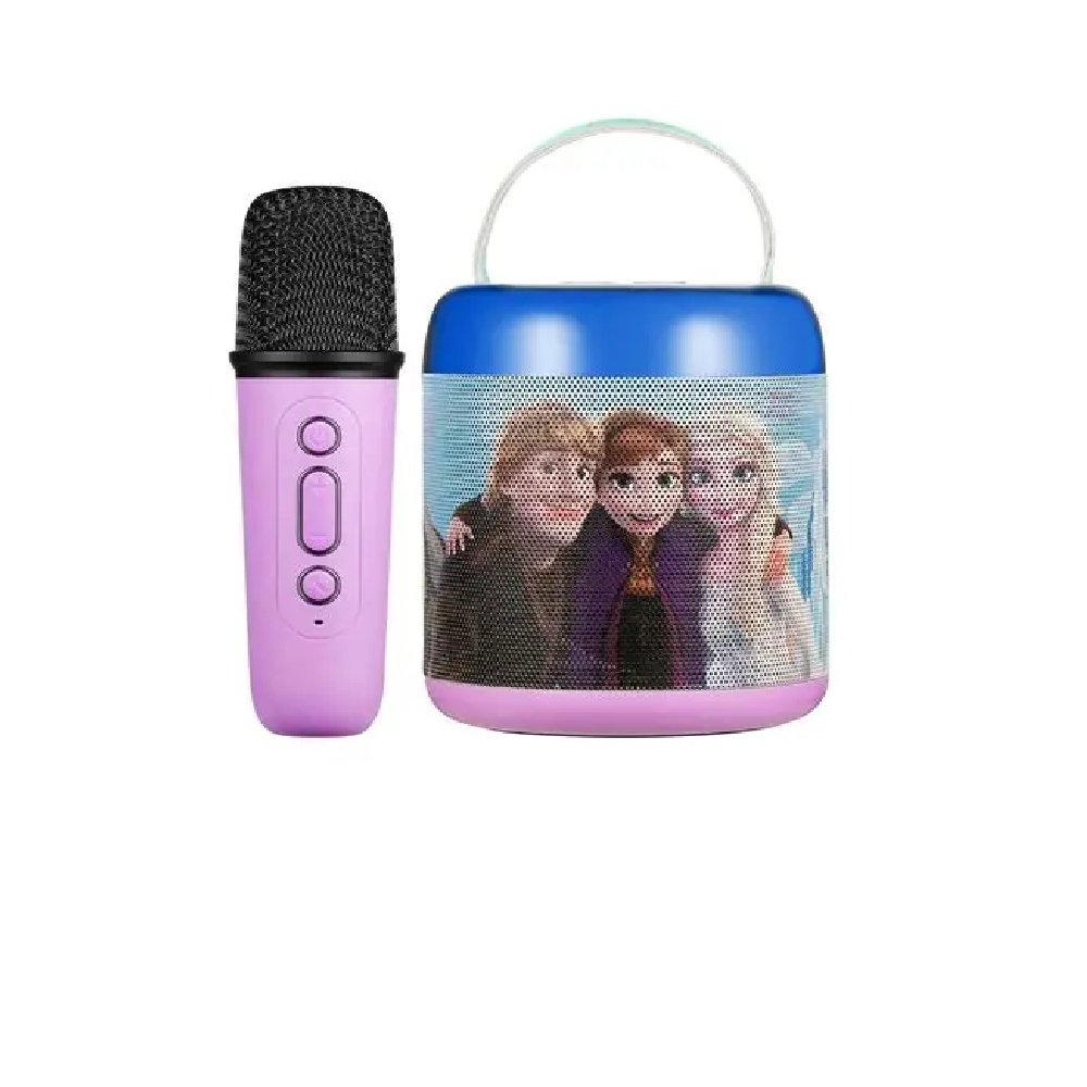 Frozen Cylinder Karaoke Machine With Bt Mic
