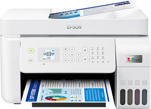 Epson A4 Ecotank Colour 4 In 1 Inktank Printer With Adfwifi