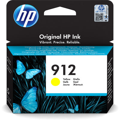 HP 912 Original Yellow Ink Cartridge For HP Officejet 8010 8010e series HP Officejet Pro 8020 8020e series