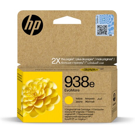 HP 938e Evomore Original Yellow Ink Cartridge For HP Officejet Pro 9110b 9120 All in one 9120b All in one 9130 All in one 9130b All in one 9110b 97...