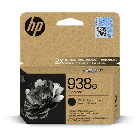 HP 938e Evomore Original Black Ink Cartridge For HP Officejet Pro 9110b 9120 All in one 9120b All in one 9130 All in one 9130b All in one 9110b 970...