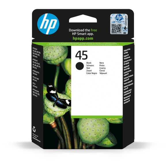 HP 45 Original Black Ink Cartridge For Deskjet 1100c