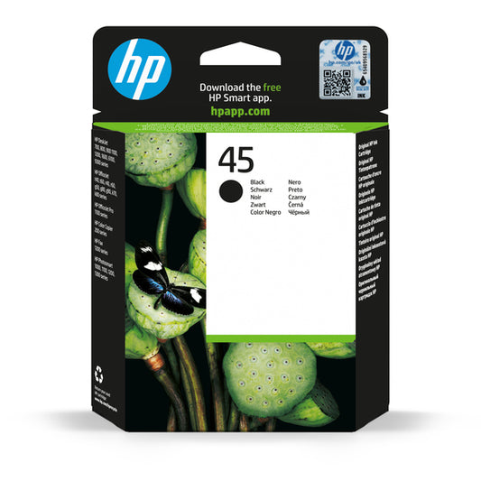 HP 45 Original Black Ink Cartridge For Deskjet 1100c