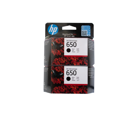 HP Blister 650 Original Black Dual Pack