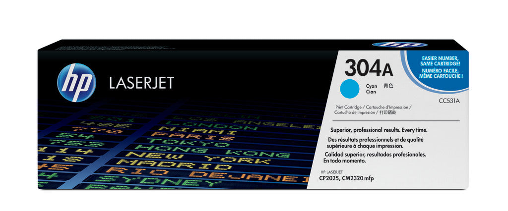 HP 304a Original Cyan Laserjet Toner Cartridge For Clj Cp2025 cm2320mfp