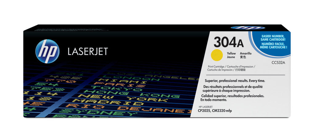 HP 304a Original Yellow Laserjet Toner Cartridge For Clj Cp2025 cm2320mfp