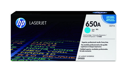 HP 650a Original Cyan Laserjet Toner Cartridge For HP Color Laserjet M750 cp5525