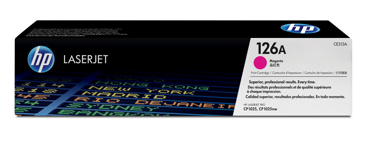 HP 126a Original Magenta Laserjet Toner Cartridge For Clj Cp1025 clj Pro 100 color Mfp M175 clj Pro 200 color Mfp M275
