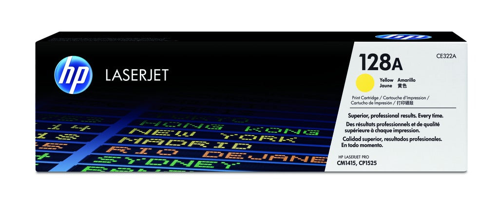 HP 128a Original Yellow Laserjet Toner Cartridge For Clj Cp1525 cm1415mfp
