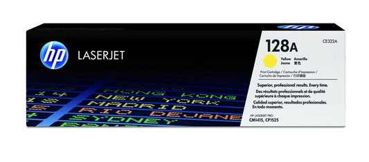 HP 128a Original Yellow Laserjet Toner Cartridge For Clj Cp1525 cm1415mfp
