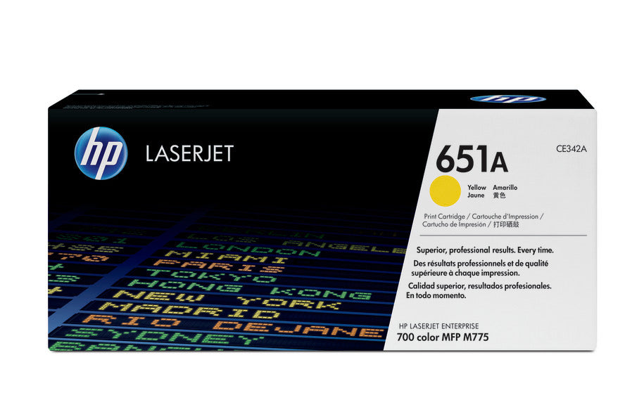 HP 651a Original Yellow Laserjet Toner Cartridge For HP Color Laserjet M775