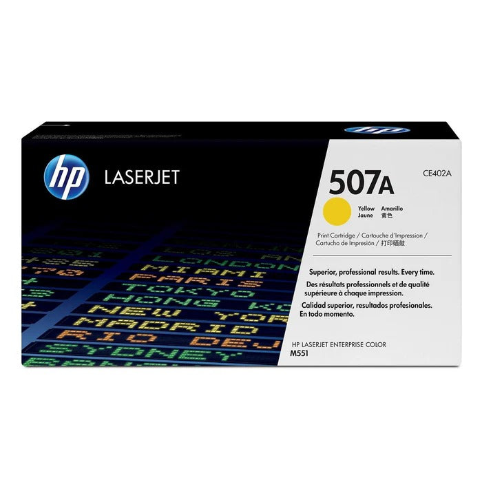 HP 507a Original Yellow Laserjet Toner Cartridge For HP Color Laserjet Mfp M570 m551 m575