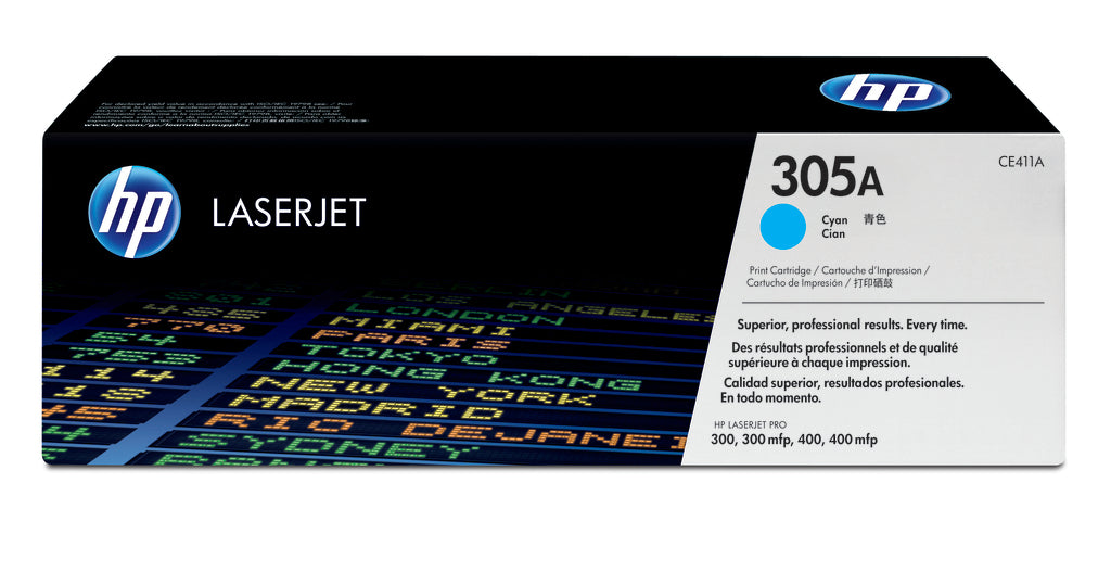 HP 305A Original Cyan Laserjet Toner Cartridge For HP Laserjet Pro 300 Color M351 Pro 400 Color M451 Pro 30...