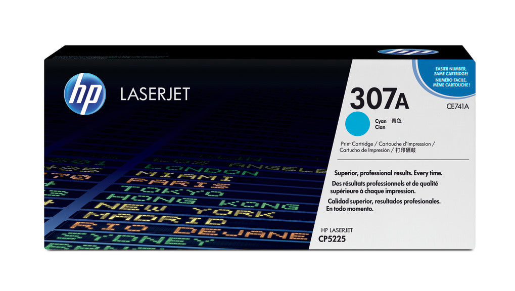 HP 307a Original Cyan Laserjet Toner Cartridge For HP Color Laserjet Cp5225