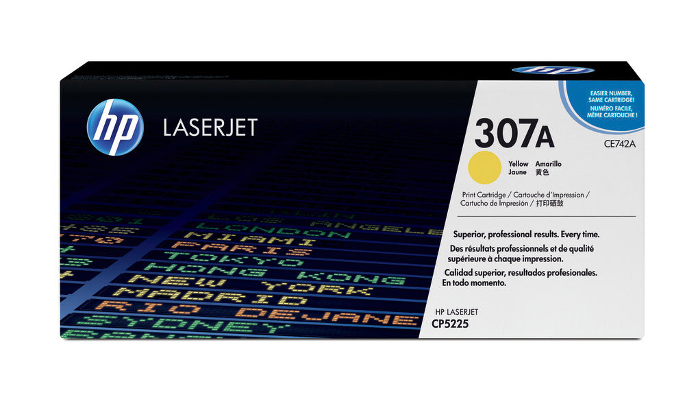 HP 307a Original Yellow Laserjet Toner Cartridge For HP Color Laserjet Cp5225