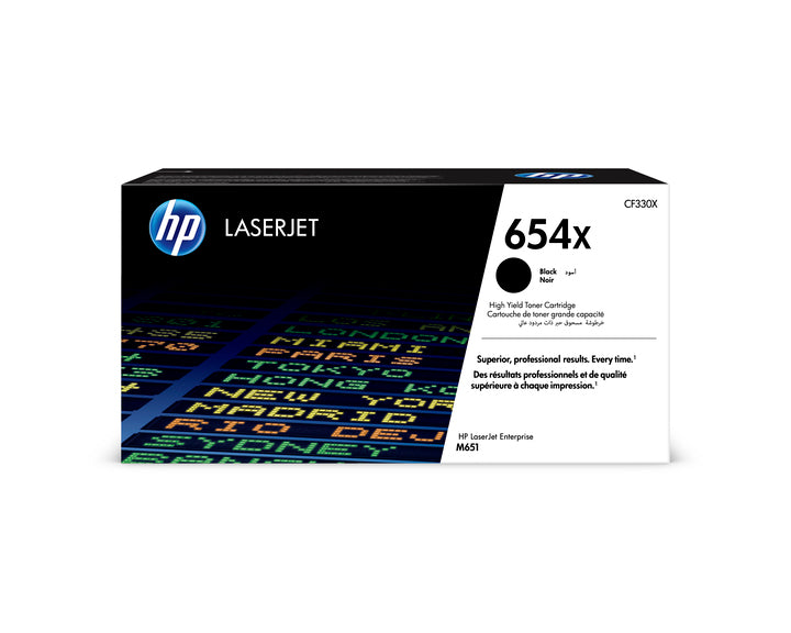 HP 654x Original Black Laserjet Toner Cartridge For HP Color Laserjet M651