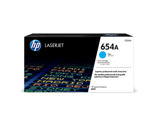 HP 654a Original Cyan Laserjet Toner Cartridge For HP Color Laserjet M651
