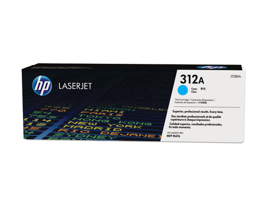 HP 312a Original Cyan Laserjet Toner Cartridge For HP Laserjet Pro 400 color Mfp M476