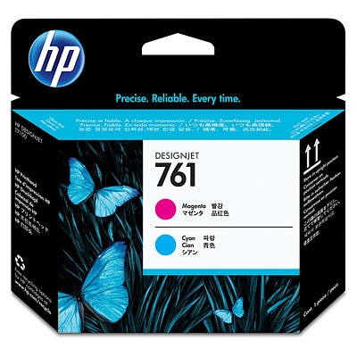 HP 761 Original Magenta And Original Cyan Printhead