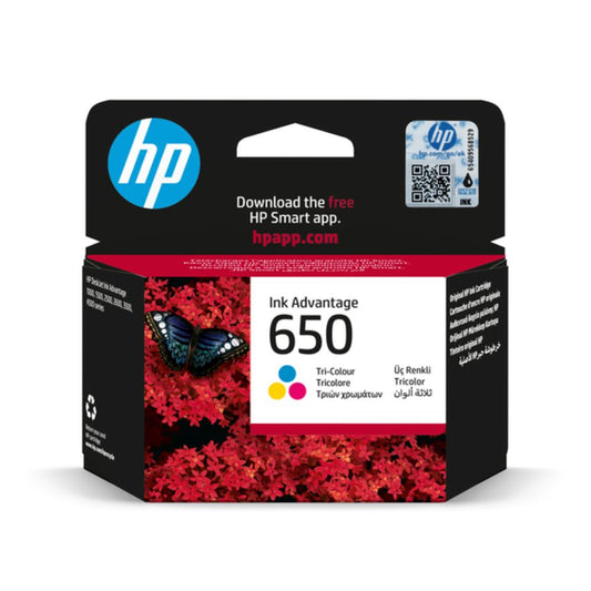 HP 650 Tricolor Ink Advantage Cartridge For HP Deskjet Ink Advantage 1000 1500 2500 2600 3500 4500 series