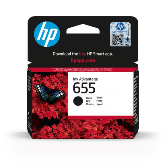 HP 655 Original Black Ink Advantage Cartridge For HP Deskjet Ink Advantage 3500e 4600 4600e 5500 6500 series