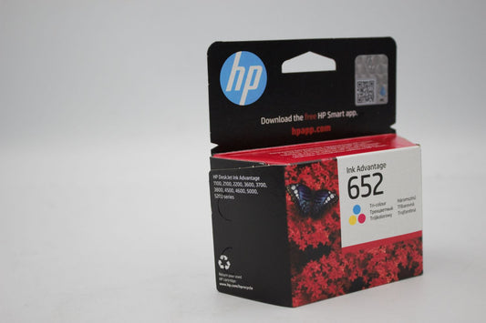 HP 652 Tricolor Ink Advantage Cartridge For HP Deskjet Ink Advantage 1100 2100 2200 3600 3700 3800 4500 460...