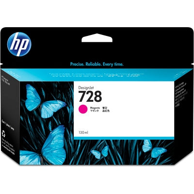 HP 728 130ml Original Magenta Ink Cartridge For T7 830