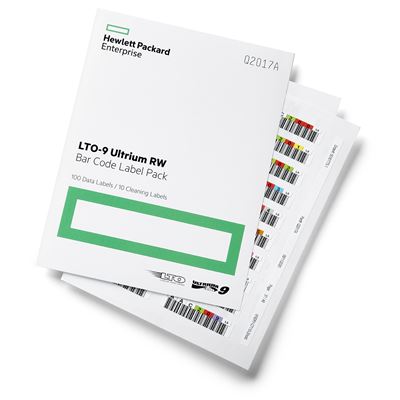 Hpe Lto-9 Ultrium Rw Bar Code Label-pack